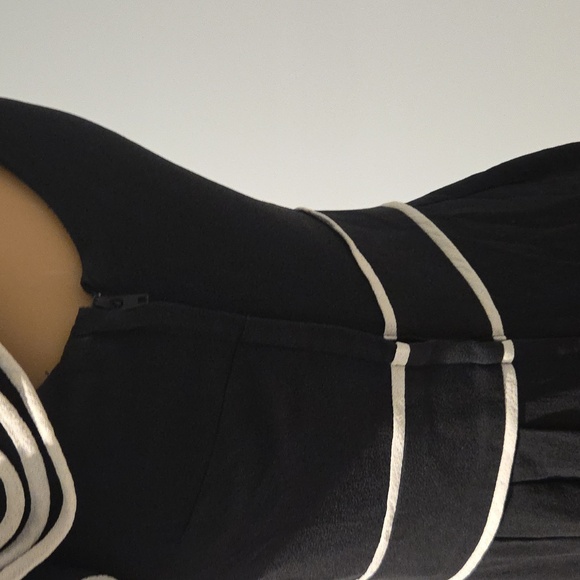 Kate Spade Black and White Scoop Neck Mini Sundress - Picture 3 of 5